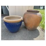 Two Stoneware Pots