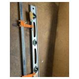 24 Inch level and Bar clamp