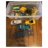 Die and  trucks and toys