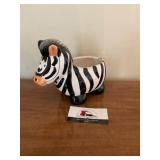 Ceramic Zebra Planter