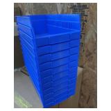 12 Pack Blue Bins. Box sealed 11 x 7 x 4