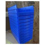 11Pack Blue Bins.  11 x 7 x 4