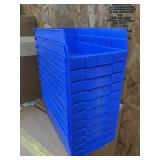 12 Pack Blue Bins. Box sealed 11 x 7 x 4