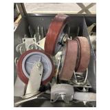Caster wheels and assemblies