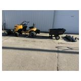 Cub Cadet Lithium ION lawn mower, deck, cart
