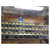 Plastic parts bins with hardware