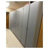 Wall cabinet 160' x 79 tall contents not i