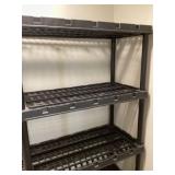 Plastic shelving unit