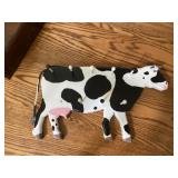 Wooden cow key holder