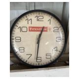 Firestone clock. Plastic face