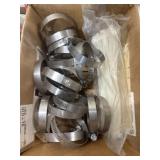 Hose clamps and zip ties