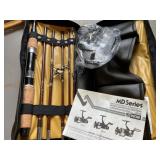 Fishing rod in carrying case