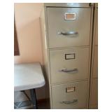 Metal filing cabinet