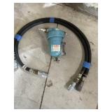 Short air hose and oiler