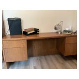 Desk, calculator, misc
