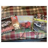 Nascar book, calendar, tractor calendar