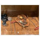 Nut cracker, primitive items, misc
