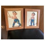 Vintage clown art