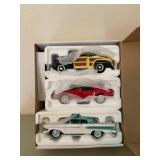 Set of model car replicas