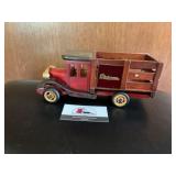 Wooden electric company truck