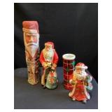 Vintage Santa figurines