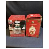 2- Christmas tree jars