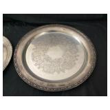 Silver and silver plated platters