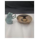 Cast iron frog door stop and anvil wooden try