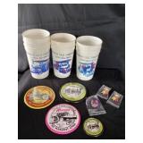 Vintage Midwest old threshers, drink cups, and