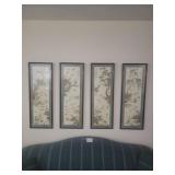 4 wall hangings