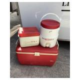 Set a three coolers