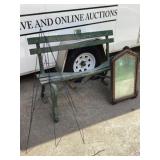 Wooden Bench - Mirror - wreath stands