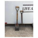 Potato fork and spade