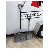2- snow shovels