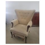 Chair with ottoman