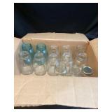 Assorted mason jars