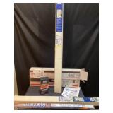 Rotisserie kit, two fabric pleated shades, and
