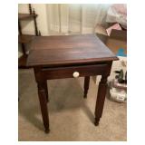 Small wooden table 22 inches wide 19 inches long