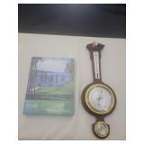 Puzzle and vintage barometric pressure guage