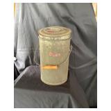 Vintage galvanized, metal bucket