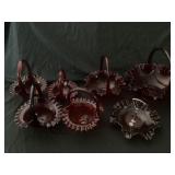 Ruby colored West Moreland glass