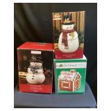 3- Christmas cookie jars