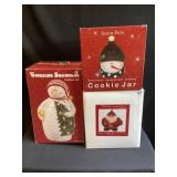 3- Christmas cookie jars