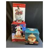 3- Christmas cookie jars