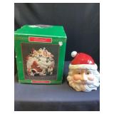 2- Christmas cookie jars