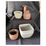 Assorted flower pots
