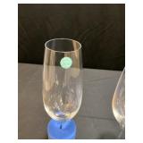 2- Tiffany and Company stimulus wine glasses-