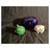 Small collection of piggy banks
