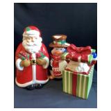 3- Christmas cookie jars