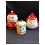 3- Christmas cookie jars